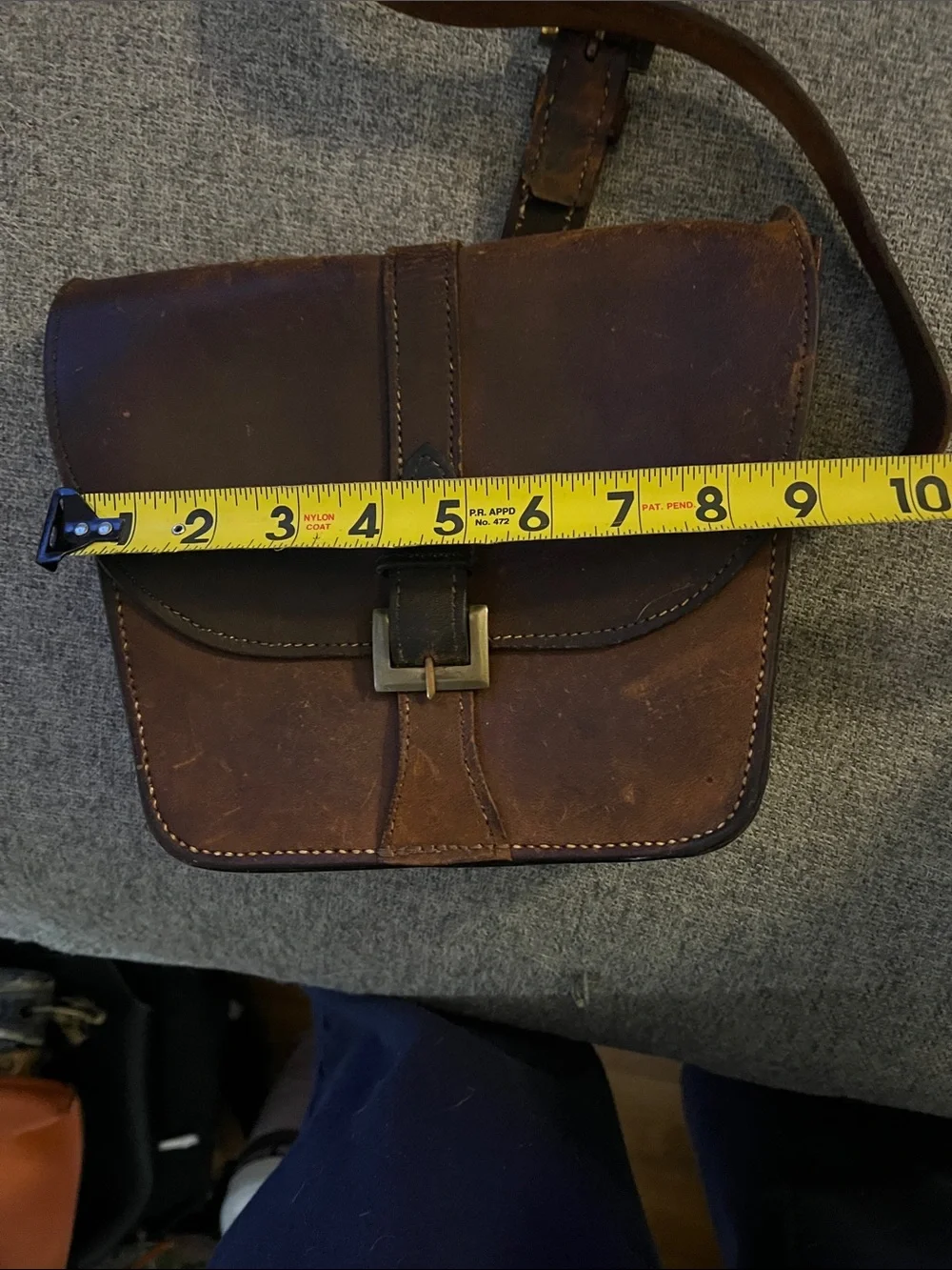 Classic Brown Leather Crossbody Bag